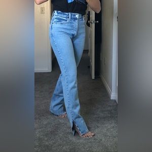 Abercrombie & Fitch 90’s Straight Ultra High Rise (with Slit) Size 24R (00R)